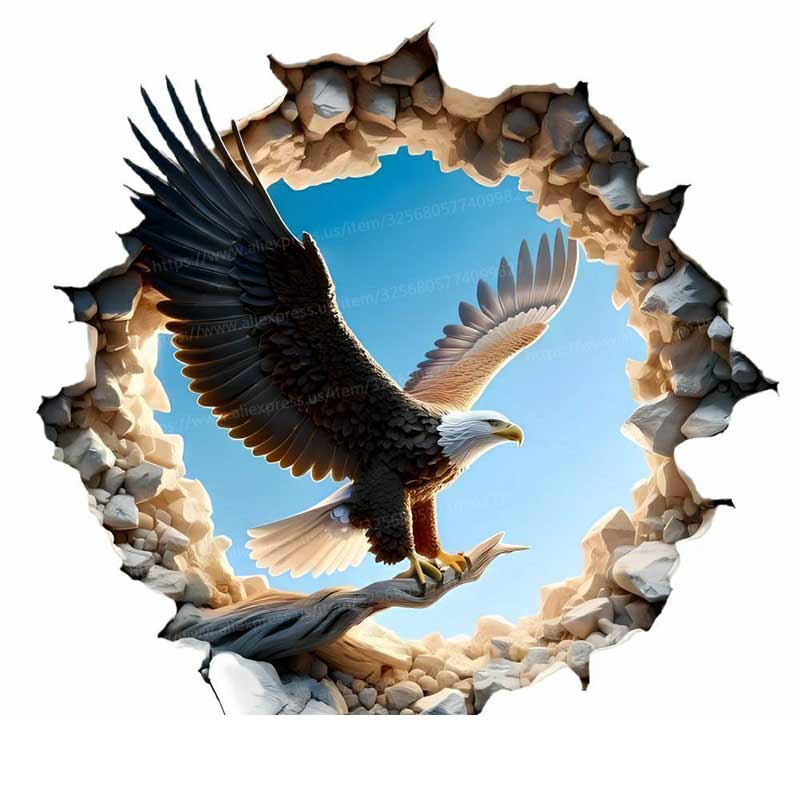 The Eagle Spreads its Wings and Flies Car Sticker Waterproof Vinyl Decal on Bumper Rear Window Laptop Self-adhesive Decals Y143 E-15cm Longest Side
The Eagle Spreads its Wings and Flies Car Sticker Waterproof Vinyl Decal on Bumper Rear Window Laptop Self-adhesive Decals Y143 E-15cm Longest Side