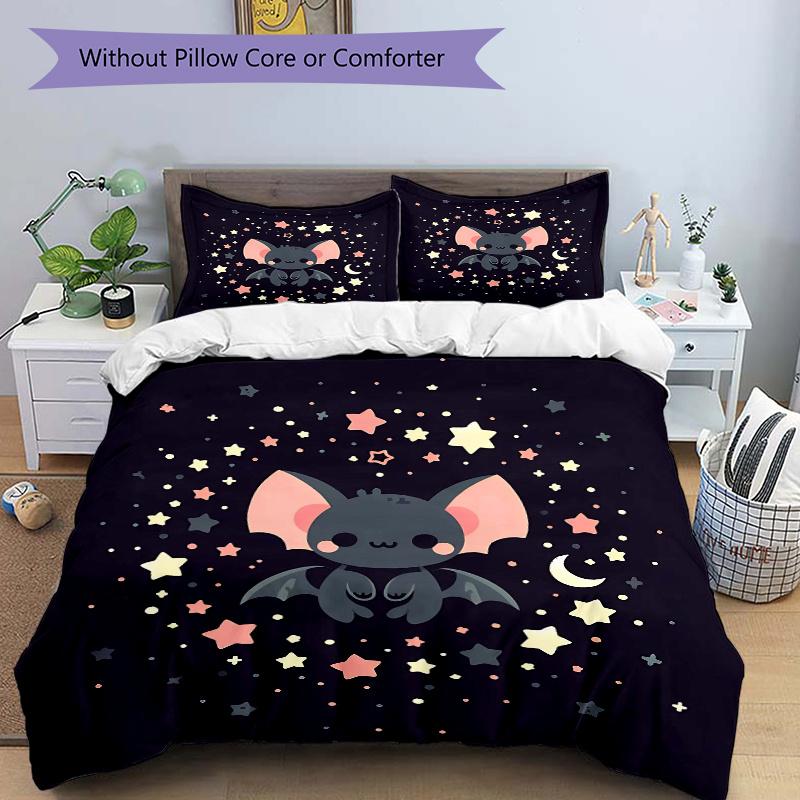 3pcs Star Bat Printed Bedding Set, Soft and Comfortable Quilt Cover for Bedroom, Guest Room L100 135x200cm
3pcs Star Bat Printed Bedding Set, Soft and Comfortable Quilt Cover for Bedroom, Guest Room L100 135x200cm