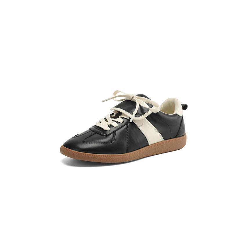 Fashion New Lace Up Sneakers Genuine Leather Splicing Flat Shoes Black Red Silver Ladies Casual Beading Flats Womens Round Toe Footwear 34 чёрный
Fashion New Lace Up Sneakers Genuine Leather Splicing Flat Shoes Black Red Silver Ladies Casual Beading Flats Womens Round Toe Footwear 34 чёрный