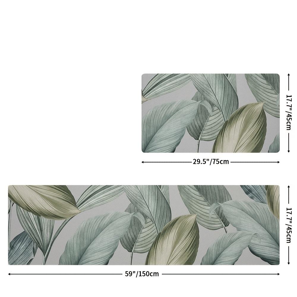 VIKAMA Premium Green Leaf Floor Mat Oil-proof 2pc Kitchen Rug Non-slip Bathroom Mat Doormat Living Room Carpet Rug For Bedroom 40X60CM (1.3X2FT
VIKAMA Premium Green Leaf Floor Mat Oil-proof 2pc Kitchen Rug Non-slip Bathroom Mat Doormat Living Room Carpet Rug For Bedroom 40X60CM (1.3X2FT