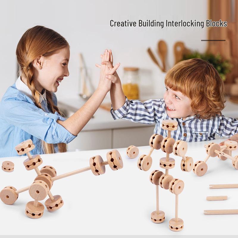 Weiwei Tiger 60-Piece Wooden 3D Building Blocks for Children s Imaginative Play and Early Education 21.5 x 7.5 x 7.5 cm
Weiwei Tiger 60-Piece Wooden 3D Building Blocks for Children s Imaginative Play and Early Education 21.5 x 7.5 x 7.5 cm