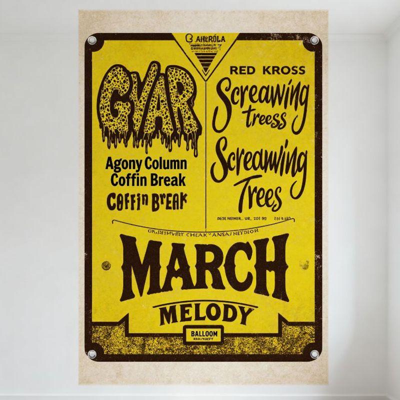 DORA Tin Sign Vintage Concert Poster Tin Sign Yellow Background Brown Borders Aged Metal Sign for Bar Pub Home Wall Decor x Inch 20x30cm(7.8x11.8inch)
DORA Tin Sign Vintage Concert Poster Tin Sign Yellow Background Brown Borders Aged Metal Sign for Bar Pub Home Wall Decor x Inch 20x30cm(7.8x11.8inch)
