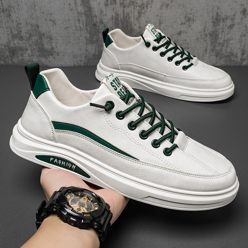 Four Seasons New Men s Low Top Leather Texture Casual Shoes Versatile Trendy Student Sports White Shoes Sneakers
Four Seasons New Men s Low Top Leather Texture Casual Shoes Versatile Trendy Student Sports White Shoes Sneakers