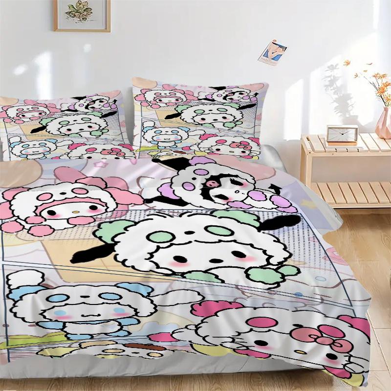 3pcs Cinnamoroll Friends With Cute Sheep Designs Quilt Cover Set - Soft and Cozy Bedroom, Guest Room and Dorm Decorative Bedding 3-Piece Set 1 Qu 135x200cm
3pcs Cinnamoroll Friends With Cute Sheep Designs Quilt Cover Set - Soft and Cozy Bedroom, Guest Room and Dorm Decorative Bedding 3-Piece Set 1 Qu 135x200cm