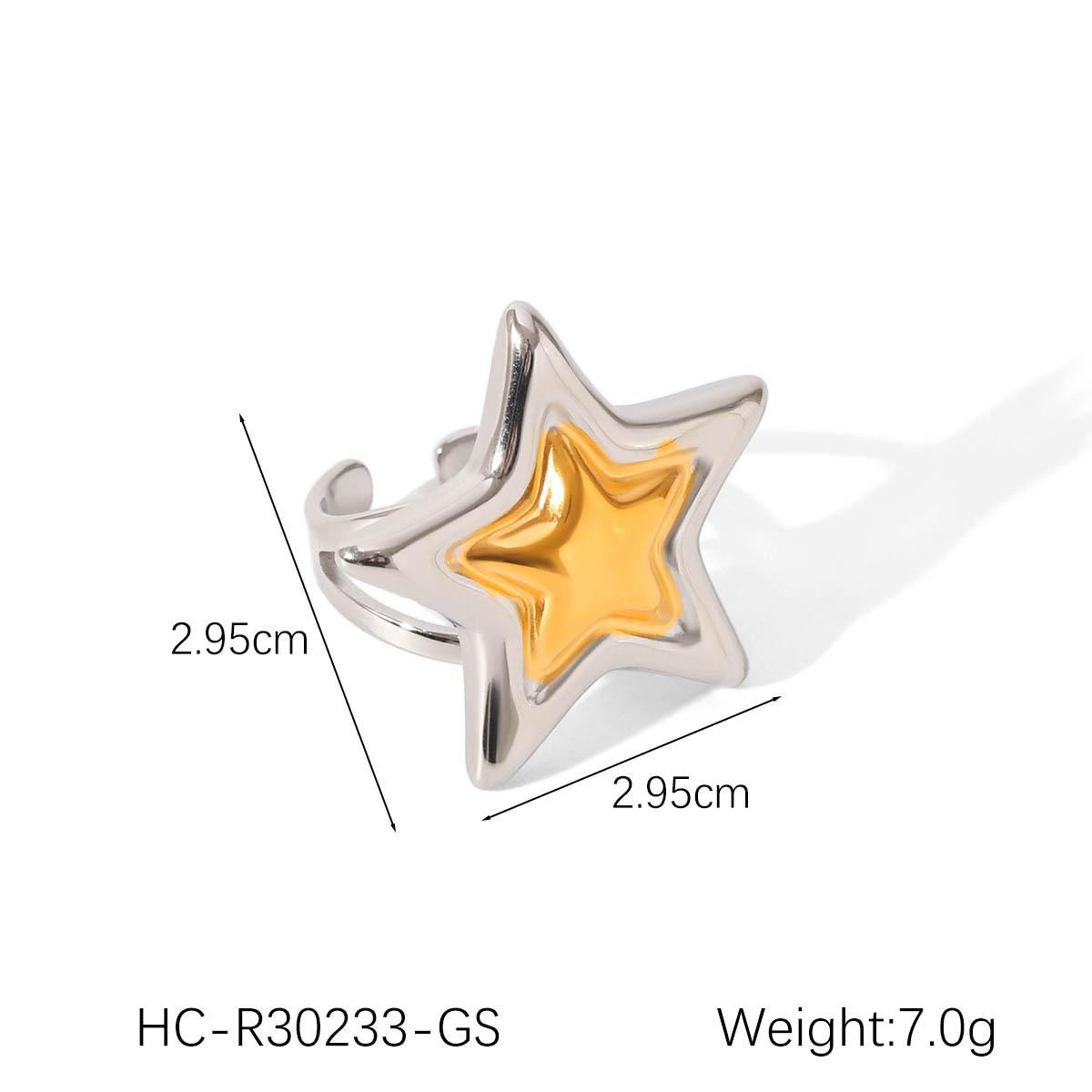 European and American stainless steel star-shaped open ring inlaid with zircon ring for women five-pointed star ring белый
European and American stainless steel star-shaped open ring inlaid with zircon ring for women five-pointed star ring белый