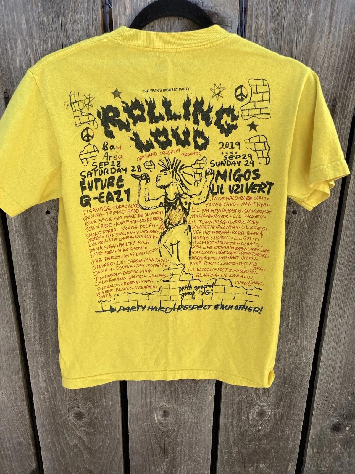 Men s Loud Yellow 2019 Rolling Loud Oakland Concert T-Shirt S Cotton Crew Migos M
Men s Loud Yellow 2019 Rolling Loud Oakland Concert T-Shirt S Cotton Crew Migos M
