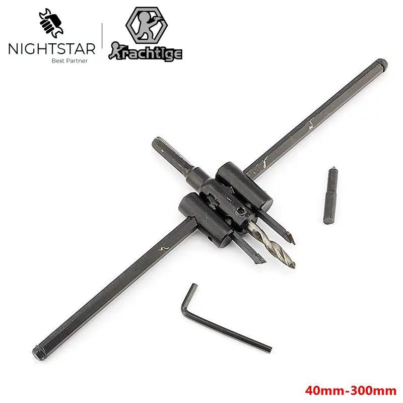 120mm 200mm 300mm Adjust Wood Circle Hole Saw Cutter Tool Kit Set Cordless Drill Bit for Woodworking 30 to 120mm
120mm 200mm 300mm Adjust Wood Circle Hole Saw Cutter Tool Kit Set Cordless Drill Bit for Woodworking 30 to 120mm