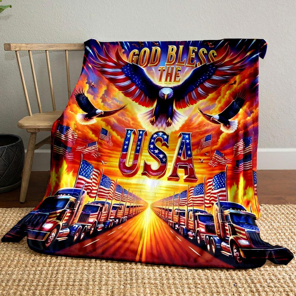Patriotic Eagle USA Blanket bedroom Blanket for Livingroom Couch lunch break Soft throw for Friend s festival Gift 80cm x 120cm
Patriotic Eagle USA Blanket bedroom Blanket for Livingroom Couch lunch break Soft throw for Friend s festival Gift 80cm x 120cm