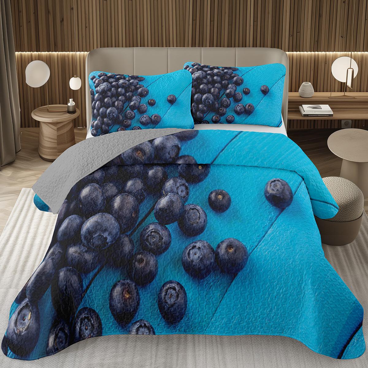 Blueberry Bedspread King Twin Size Hawaii Summer Tropical Fruit Reversible Quilt For Boys Girls Room Decor EU Single 135x200cm
Blueberry Bedspread King Twin Size Hawaii Summer Tropical Fruit Reversible Quilt For Boys Girls Room Decor EU Single 135x200cm
