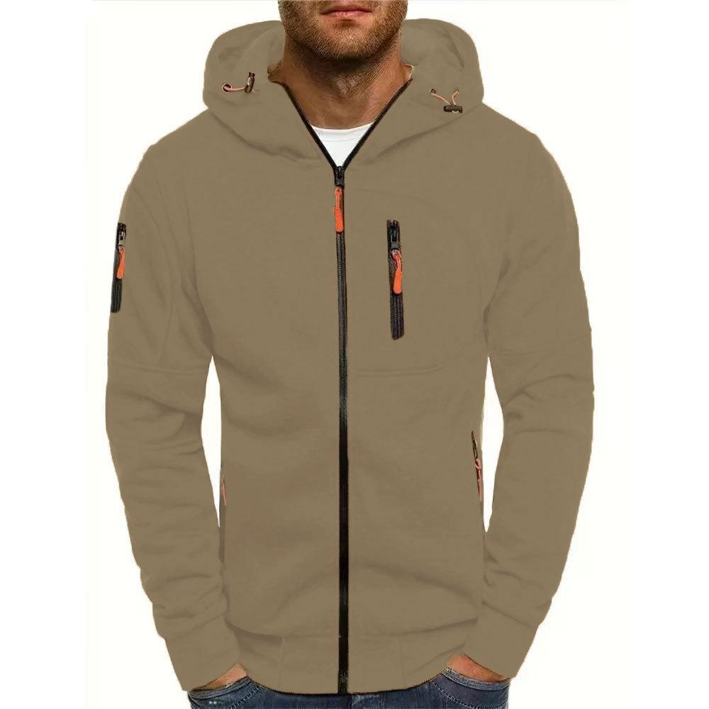 Large Size Men s Spring and Autumn Solid Outerwear Sports Fitness Hoodie Fashion Casual Zip-Up Coat with Pockets 4XL хакі
Large Size Men s Spring and Autumn Solid Outerwear Sports Fitness Hoodie Fashion Casual Zip-Up Coat with Pockets 4XL хакі