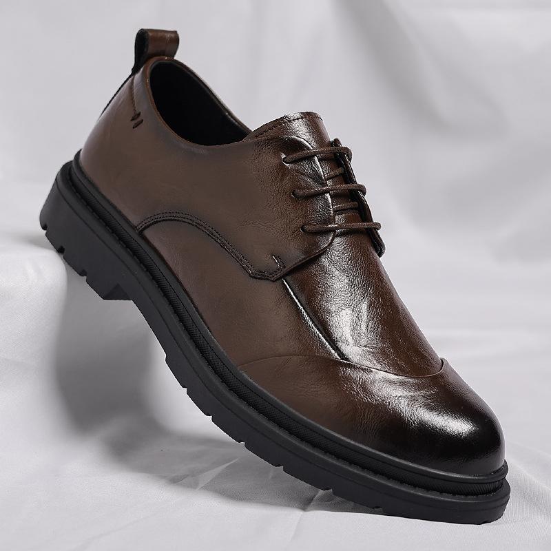 Mens Black Genuine Leather Wrinkle Lace Up Chunky Platform Oxford Shoes Business Formal Office Wedding Casual Dress Shoes 38
Mens Black Genuine Leather Wrinkle Lace Up Chunky Platform Oxford Shoes Business Formal Office Wedding Casual Dress Shoes 38