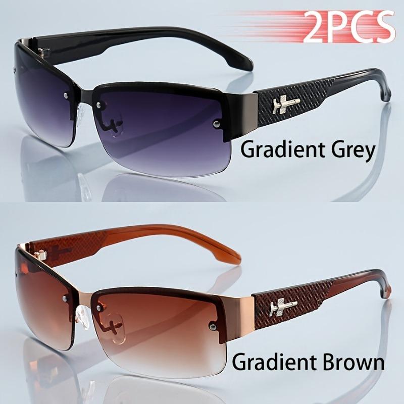 2PCS Classic Retro Glasses for Men and Women Frameless Fashion Glasses Square Glasses
2PCS Classic Retro Glasses for Men and Women Frameless Fashion Glasses Square Glasses