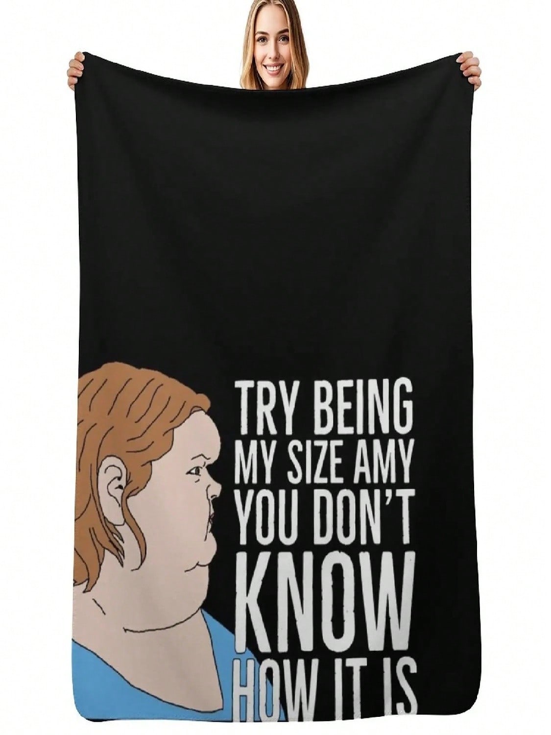 Tammy Amy Slaton Sisters Try Being My Size Amy You Don t Know It Is Throw Blanket Soft Big Quilt Hair Blankets 75X95CM сірий колір
Tammy Amy Slaton Sisters Try Being My Size Amy You Don t Know It Is Throw Blanket Soft Big Quilt Hair Blankets 75X95CM сірий колір