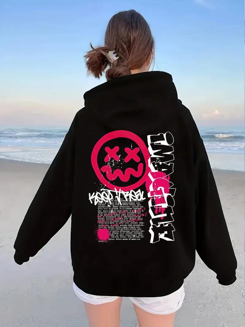 New Sweatshirt Funny Face Printed Women Fashion Casual Wear Women s Hoodies Y2K Vacation Women Autumn/Winter High Street Hoodie 3XL
New Sweatshirt Funny Face Printed Women Fashion Casual Wear Women s Hoodies Y2K Vacation Women Autumn/Winter High Street Hoodie 3XL