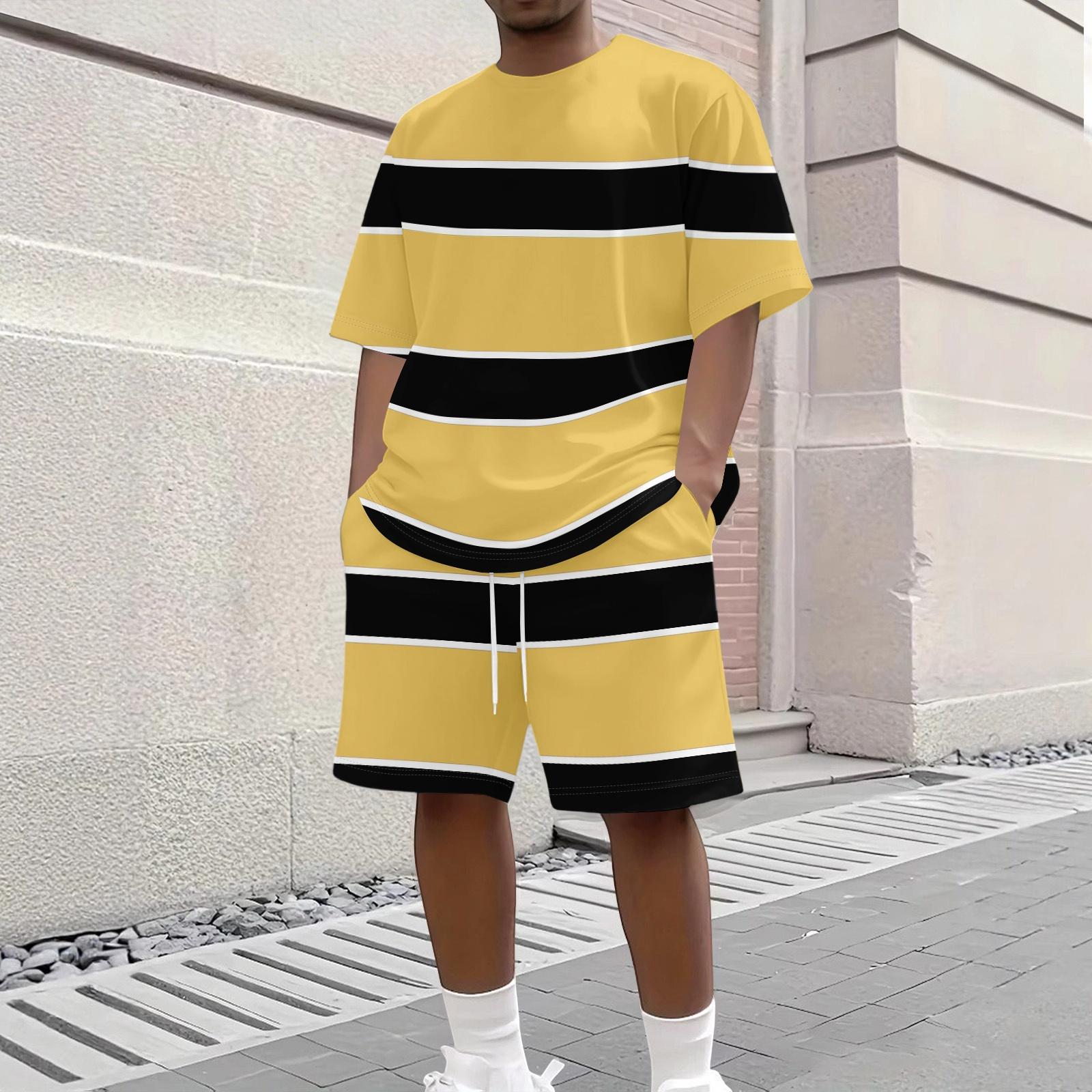 Men s Casual Striped Print Short Sleeve Crew Neck Top and Shorts Set Lightweight Comfortable Summer Outfit for Everyday Wear XL
Men s Casual Striped Print Short Sleeve Crew Neck Top and Shorts Set Lightweight Comfortable Summer Outfit for Everyday Wear XL