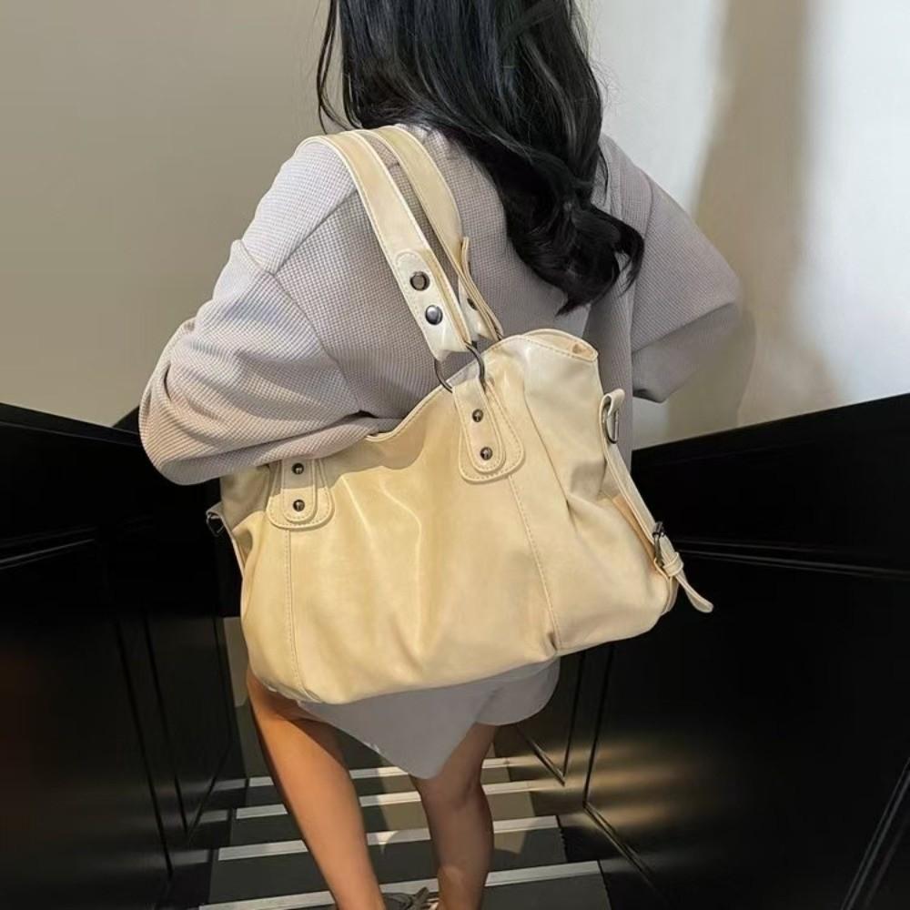 Casual Large Capacity Shoulder Bag Soft Solid Color Crossbody Bag Multifunctional PU Leather Handbag Women белый
Casual Large Capacity Shoulder Bag Soft Solid Color Crossbody Bag Multifunctional PU Leather Handbag Women белый