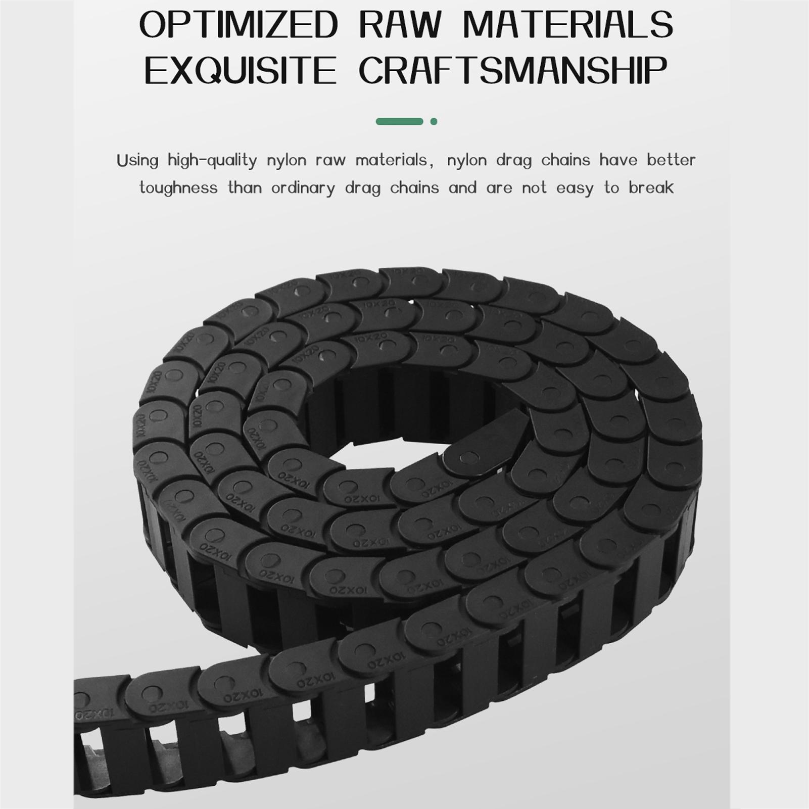 Cable Drag Chain Wire Carrier 10x30mm Internal Size 1m Length with End Connector for CNC Wire Drag Chain 10X30mm
Cable Drag Chain Wire Carrier 10x30mm Internal Size 1m Length with End Connector for CNC Wire Drag Chain 10X30mm