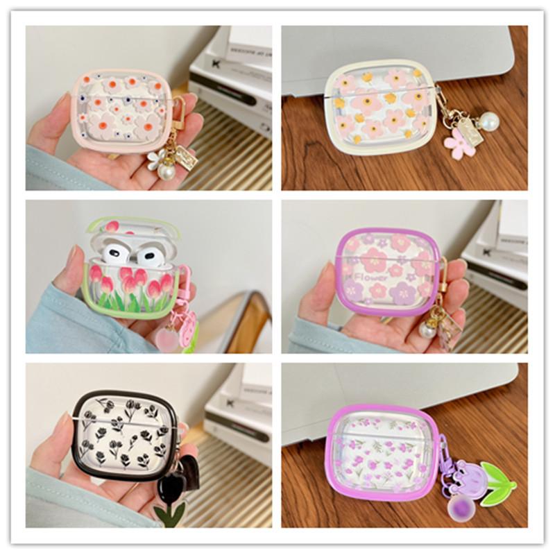 Прозрачный чехол для наушников с цветочным принтом для Airpods Pro2, чехол для беспроводных наушников, комплект гарнитуры для Airpods 3 2nd 1st, аксессуары Fundas
Прозрачный чехол для наушников с цветочным принтом для Airpods Pro2, чехол для беспроводных наушников, комплект гарнитуры для Airpods 3 2nd 1st, аксессуары Fundas