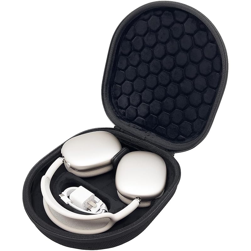 Mocamoro AirPods Max case headphone storage bag hard case Supports sleep mode portable travel portable air pods max protection black
Mocamoro AirPods Max case headphone storage bag hard case Supports sleep mode portable travel portable air pods max protection black