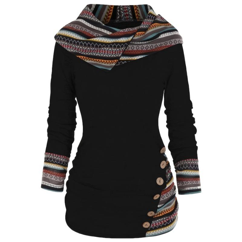 Женские толстовки с капюшоном, трикотажный топ с геометрическими полосками и длинными рукавами, с имитацией пуговиц M чёрный
Женские толстовки с капюшоном, трикотажный топ с геометрическими полосками и длинными рукавами, с имитацией пуговиц M чёрный