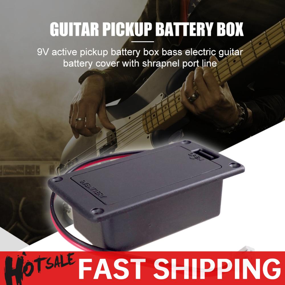 9V Guitar Pickup Battery Box with Cable Contacts Parts Battery Holder Case Cover Lightweight Portable Music Elements spain
9V Guitar Pickup Battery Box with Cable Contacts Parts Battery Holder Case Cover Lightweight Portable Music Elements spain