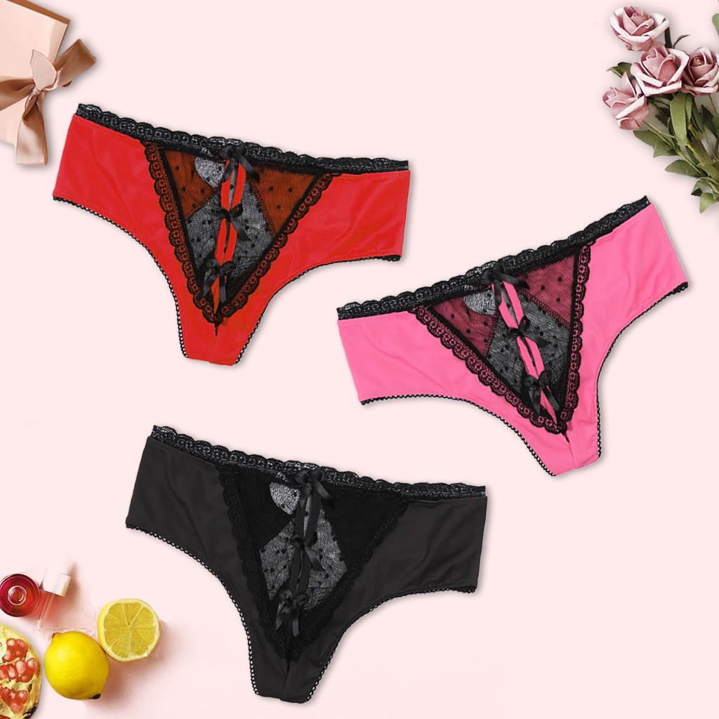 3PC Женщины Кружева Сексуальный Бант Трусы G-String Стринги Нижнее белье Промежность Нижнее белье
3PC Женщины Кружева Сексуальный Бант Трусы G-String Стринги Нижнее белье Промежность Нижнее белье