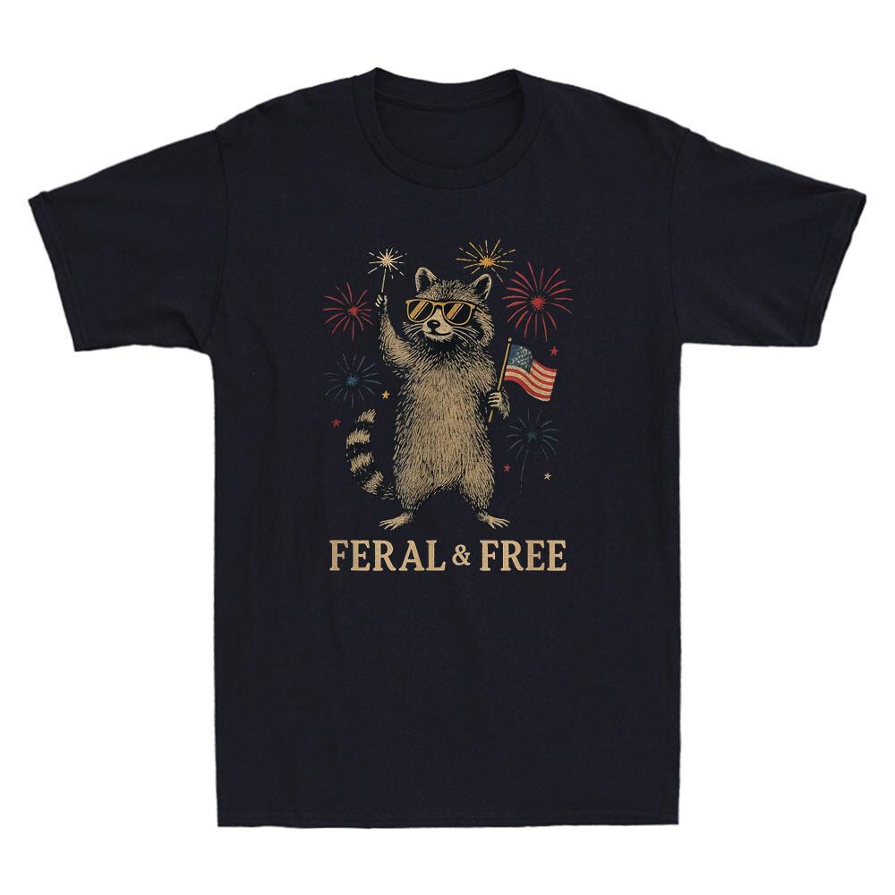 Feral & Free Funny Fireworks Raccoon Feral And Free 4th Of July Men s T-Shirt Unisex T-Shirt XXXXL
Feral & Free Funny Fireworks Raccoon Feral And Free 4th Of July Men s T-Shirt Unisex T-Shirt XXXXL