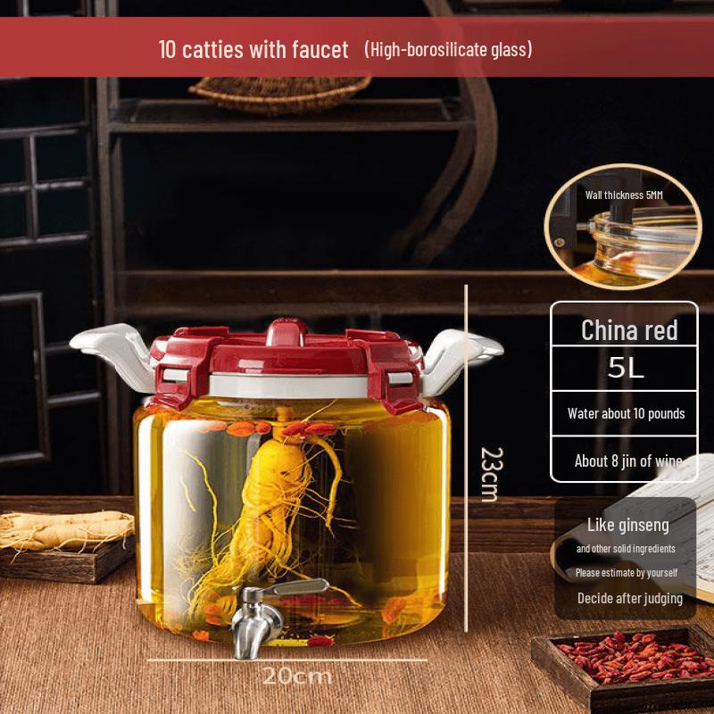 Glass Fermentation Jar with Stainless Steel Faucet
Glass Fermentation Jar with Stainless Steel Faucet