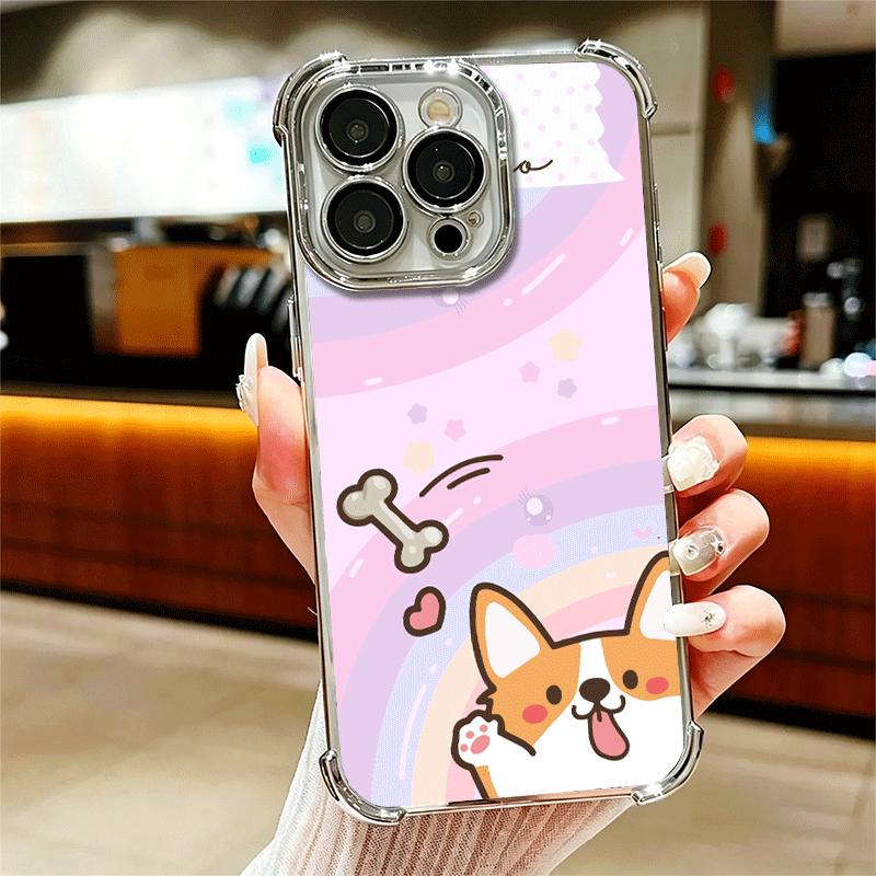 Corgi Dog Cute Plating Phone Case For Iphone 16 17 Pro Max Air 16E 14 15 Plus 12 13 Mini Anti-Fall Airabag Cover iPhone 16 Pro Max
Corgi Dog Cute Plating Phone Case For Iphone 16 17 Pro Max Air 16E 14 15 Plus 12 13 Mini Anti-Fall Airabag Cover iPhone 16 Pro Max