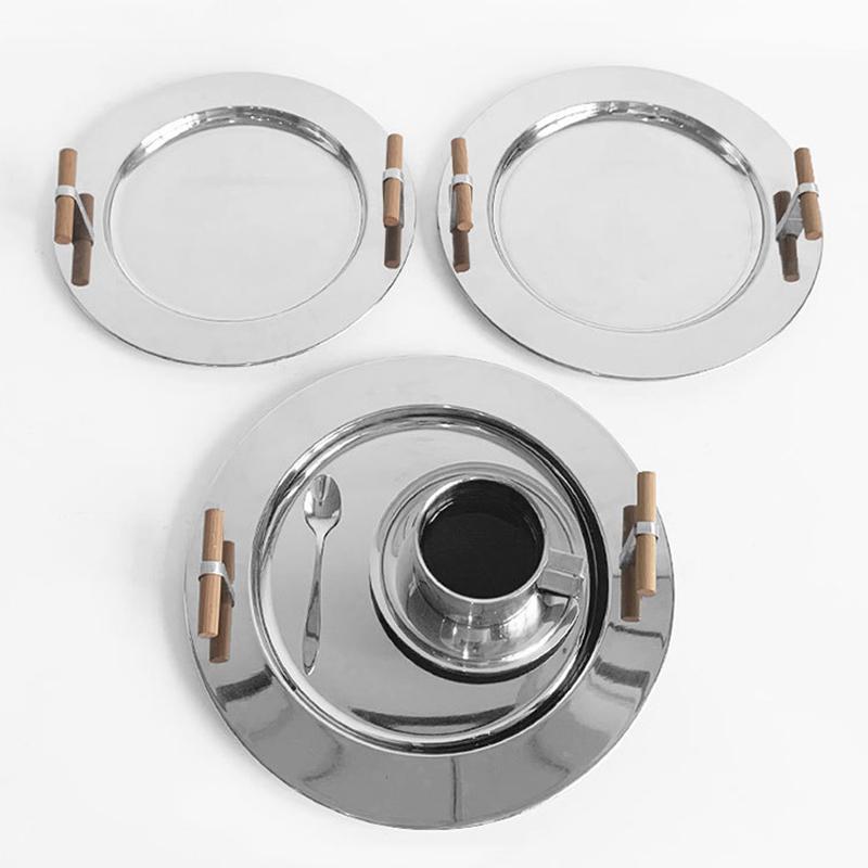 1PC Wooden Handle Decoration Electroplating Color Ins Wind Stainless Steel Scandinavian Put Tea Cup Tray Round Tray
1PC Wooden Handle Decoration Electroplating Color Ins Wind Stainless Steel Scandinavian Put Tea Cup Tray Round Tray