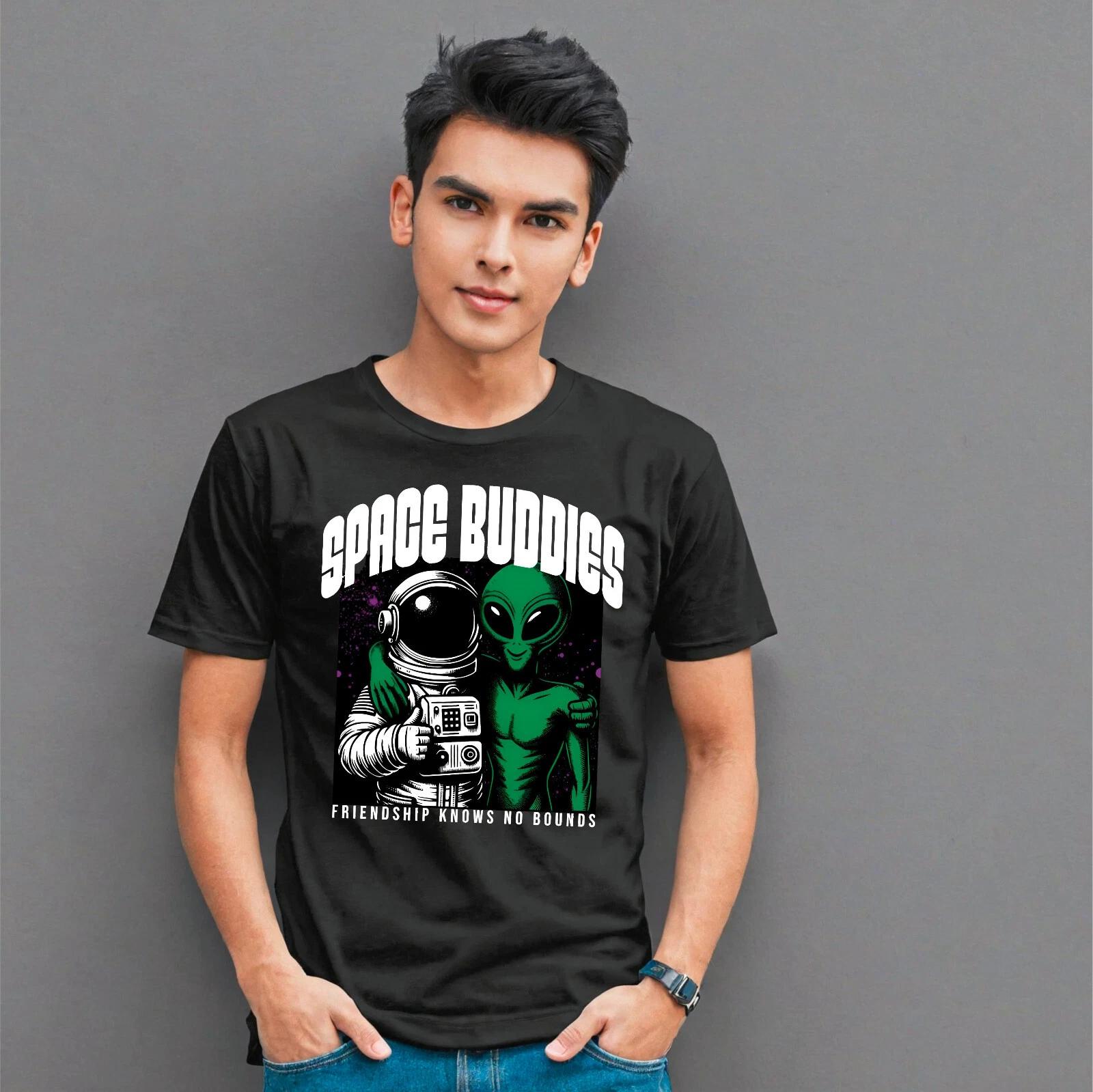 Space Buddies Graphic T-Shirt, Friend Ship Knows No Bound Unisex Gift Tee Top S
Space Buddies Graphic T-Shirt, Friend Ship Knows No Bound Unisex Gift Tee Top S