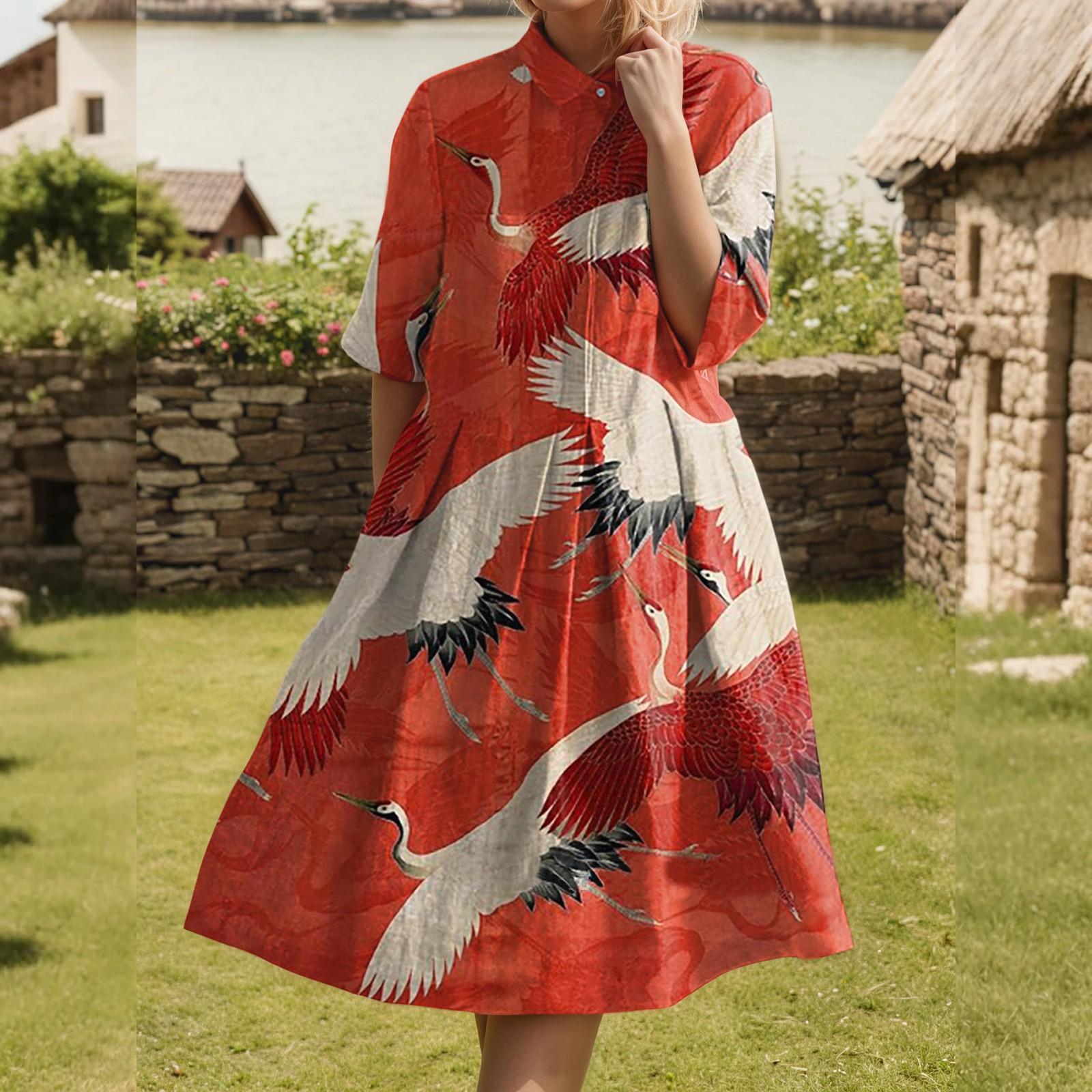 Платье для женщин элегантное повседневное со сборками, с лацканами на пуговицах, с коротким рукавом, длиной до колена L
Платье для женщин элегантное повседневное со сборками, с лацканами на пуговицах, с коротким рукавом, длиной до колена L