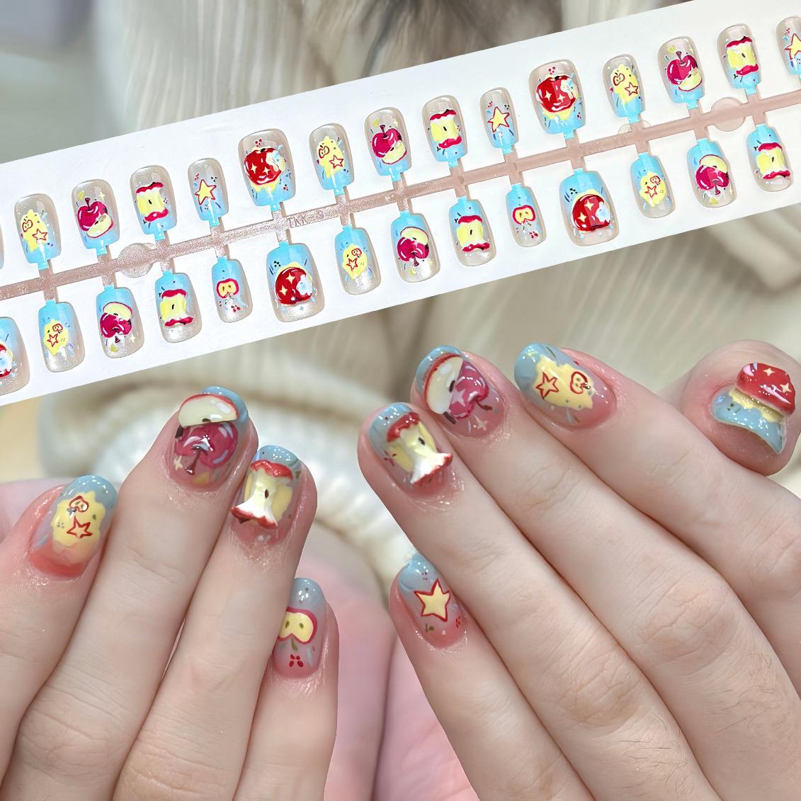 3D Apple Gradient Cat Eye Wearable Nails - Short Length Fresh Spring/Summer Nail Art Patches YM252-M 3D Apple Full Medium
3D Apple Gradient Cat Eye Wearable Nails - Short Length Fresh Spring/Summer Nail Art Patches YM252-M 3D Apple Full Medium