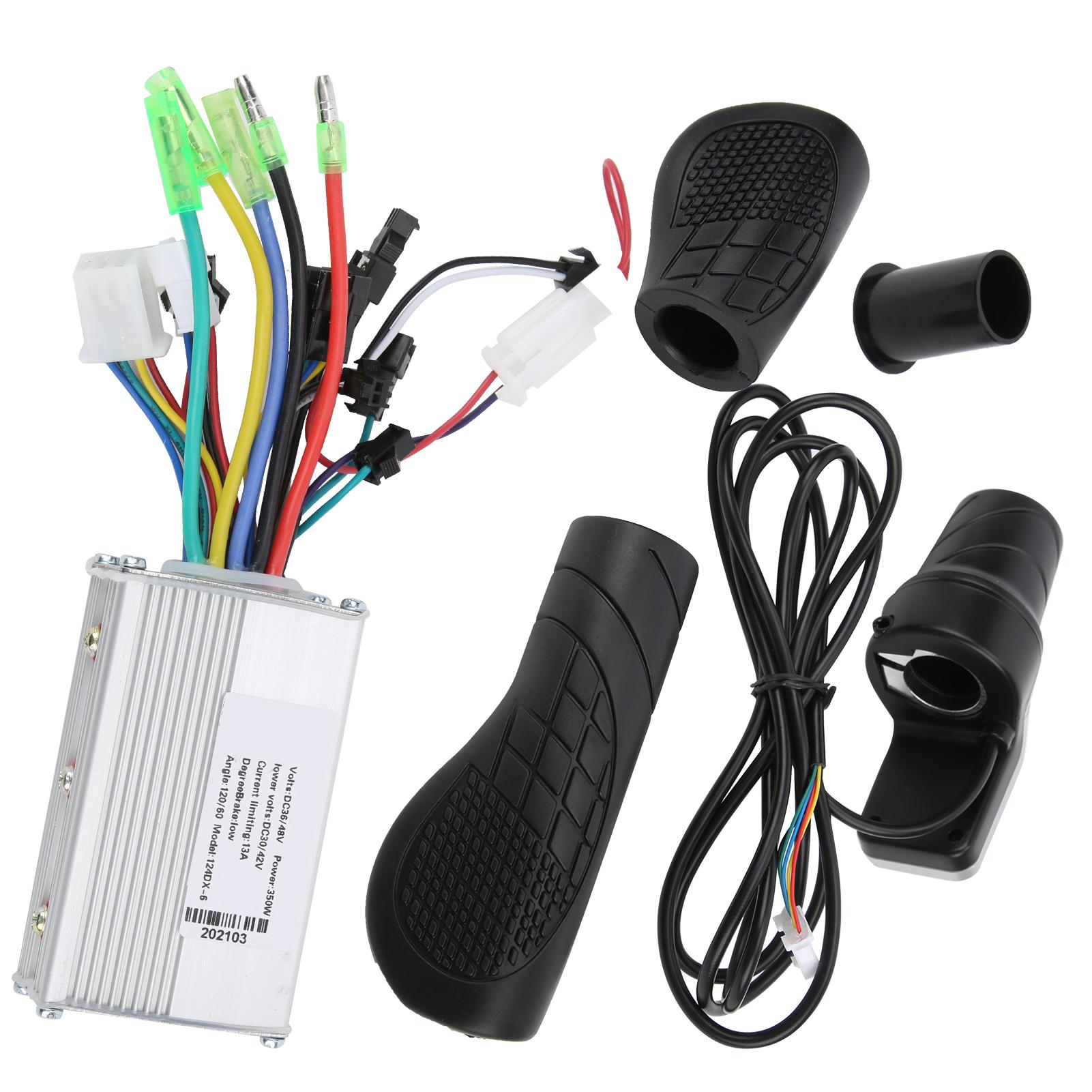 36V/48V 350W Brushless Controller with LCD and 124DX Half Twist Throttle Set for Electric Scooter
36V/48V 350W Brushless Controller with LCD and 124DX Half Twist Throttle Set for Electric Scooter