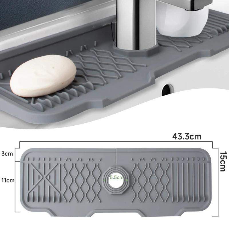 Kitchen Sink Splash Guard Faucet Mat Splash Catcher Multipurpose For Kitchen Dish Drying Mats бежевий
Kitchen Sink Splash Guard Faucet Mat Splash Catcher Multipurpose For Kitchen Dish Drying Mats бежевий