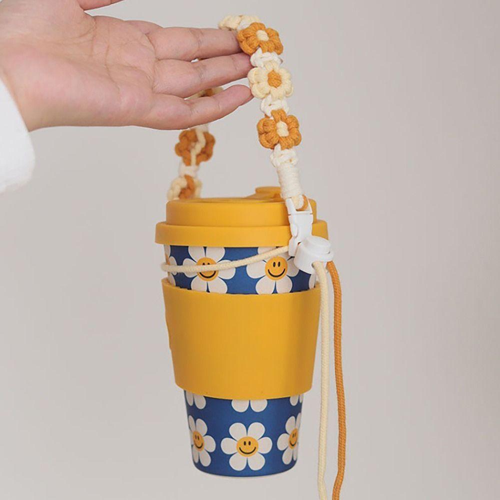 Flower Water Bottle Handle Handmade Handle Strap Cup Carrying Strap for Coffee Milk Tea Cup
Flower Water Bottle Handle Handmade Handle Strap Cup Carrying Strap for Coffee Milk Tea Cup