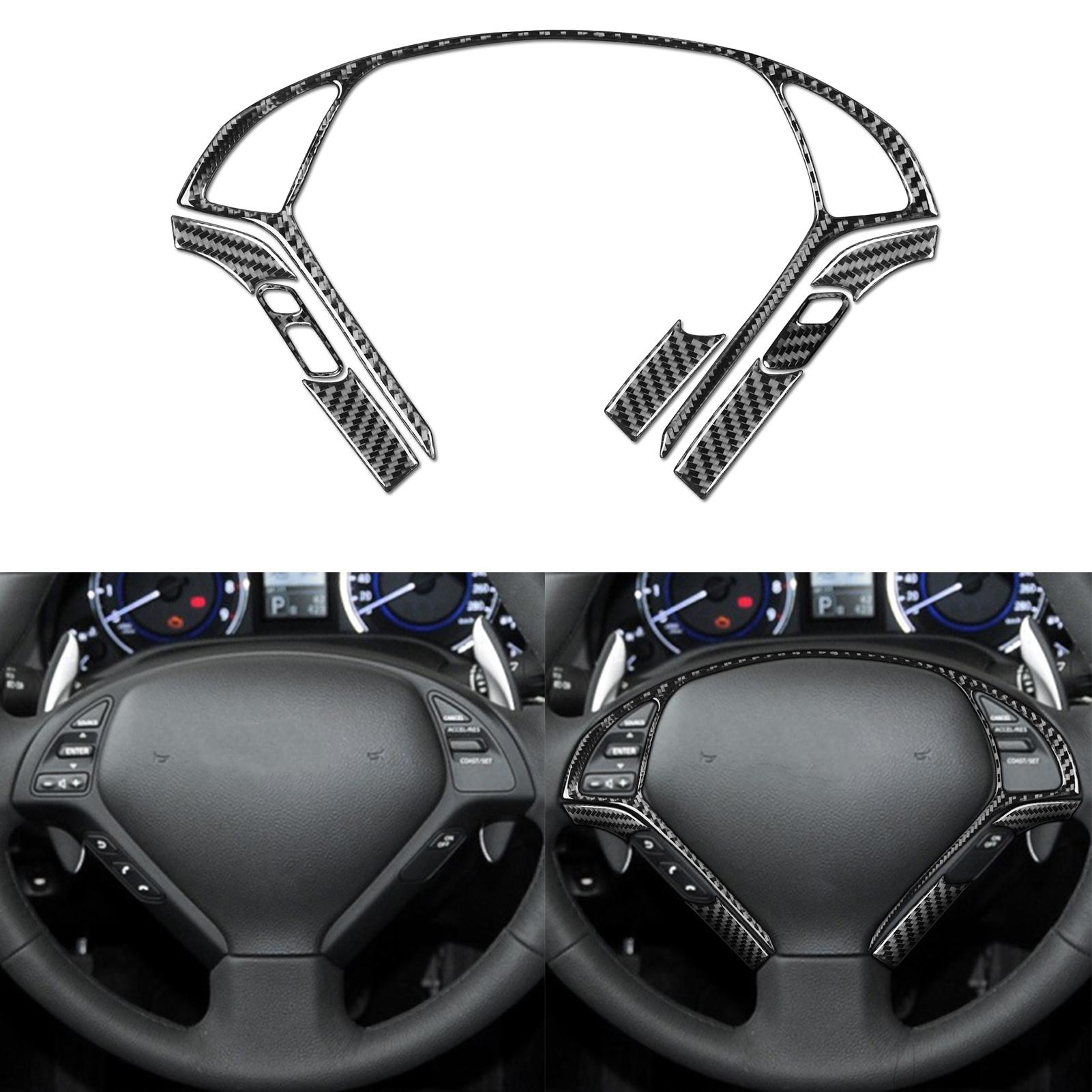 For Infiniti G37 2008-13 G35 07-08 G25 11-12 Q60 14-15 Carbon Fiber Steering Wheel Panel Cover Car Interior Accessories Sticker
For Infiniti G37 2008-13 G35 07-08 G25 11-12 Q60 14-15 Carbon Fiber Steering Wheel Panel Cover Car Interior Accessories Sticker