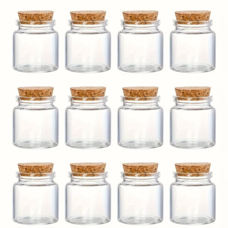 12pcs 50ml Transparent Circular Jars Container for DIY Crafts Storage Mini Glass Bottles with Cork Stoppers Wedding Parties Gift
12pcs 50ml Transparent Circular Jars Container for DIY Crafts Storage Mini Glass Bottles with Cork Stoppers Wedding Parties Gift