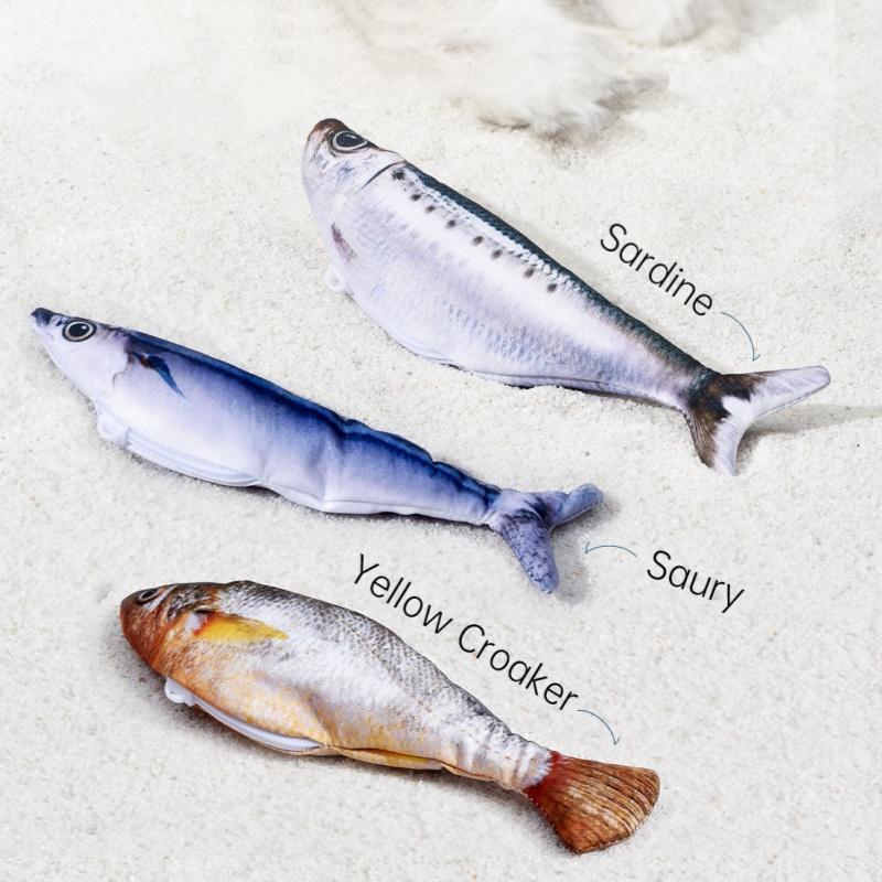 Electric Fish Cat Toy Pet Cat Toys Catnip Simulation Fish Swing Kitten Dance Fish Toy Funny Cats Playing Supplies USB Charging
Electric Fish Cat Toy Pet Cat Toys Catnip Simulation Fish Swing Kitten Dance Fish Toy Funny Cats Playing Supplies USB Charging