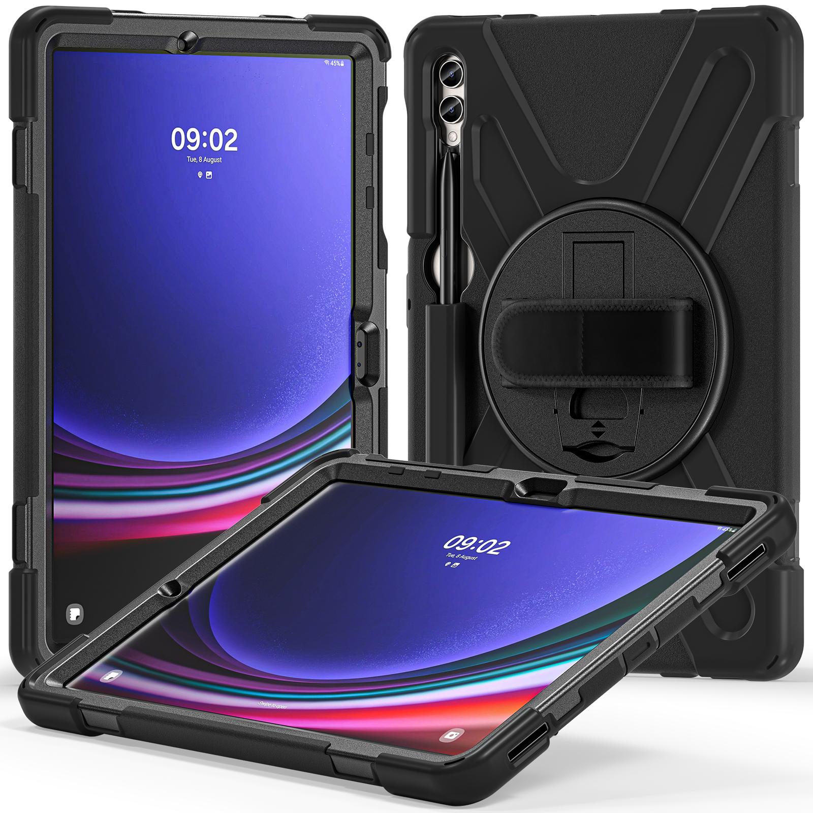 For Samsung Galaxy Tab S10+ X826/S9 FE+/S9+/S8+/S7+ Wrist Strap Tablet Case Anti-Scratch PC+Silicone Kickstand Cover Blue
For Samsung Galaxy Tab S10+ X826/S9 FE+/S9+/S8+/S7+ Wrist Strap Tablet Case Anti-Scratch PC+Silicone Kickstand Cover Blue