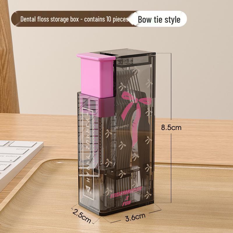 Compact Pop-Up Floss Holder with Disposable Toothpicks
Compact Pop-Up Floss Holder with Disposable Toothpicks