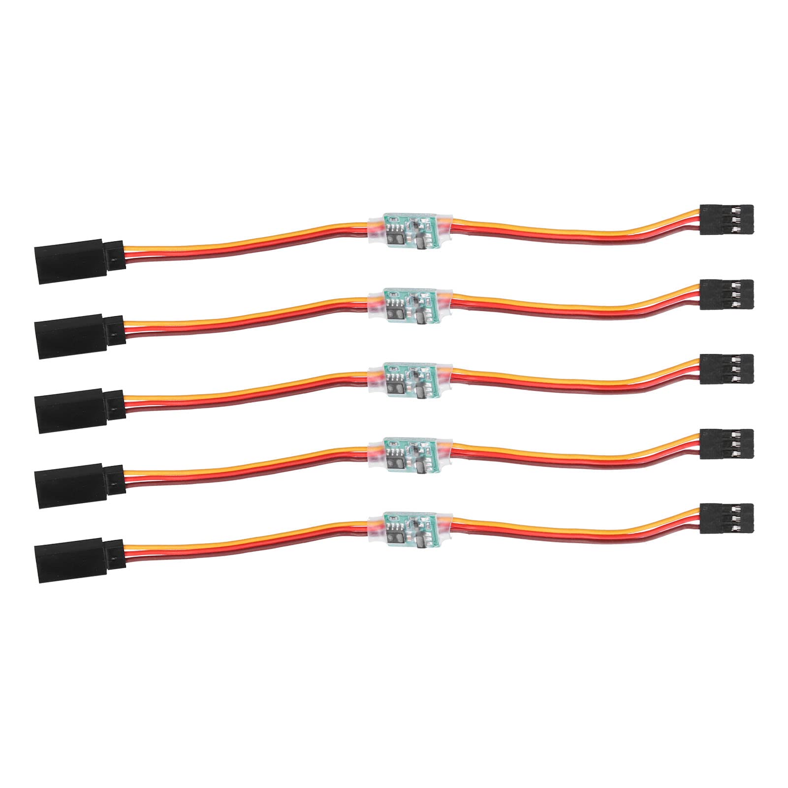 5pcs RC Servo Signal Reverser, 3.6V-24V 5A Universal RC Steering Servo Reverser Rotation Inverter for Aircraft Airplane Steering Gear
5pcs RC Servo Signal Reverser, 3.6V-24V 5A Universal RC Steering Servo Reverser Rotation Inverter for Aircraft Airplane Steering Gear