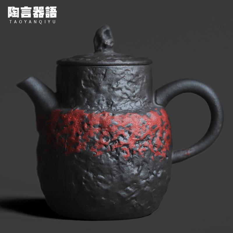 Rock Mineral Black Iron Pottery Teapot Elegant Tea Infuser Pot Tea Maker Kettle With Ball Hole Green Tea Teaware Ornaments Craft
Rock Mineral Black Iron Pottery Teapot Elegant Tea Infuser Pot Tea Maker Kettle With Ball Hole Green Tea Teaware Ornaments Craft