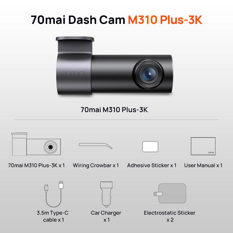 New 70mai Dash Cam M310 Plus 3K 1620P WDR Voice Control 139°FOV Car DVR 70mai M310 Plus 3K Car Recorder Parking Monitor No TF Card
New 70mai Dash Cam M310 Plus 3K 1620P WDR Voice Control 139°FOV Car DVR 70mai M310 Plus 3K Car Recorder Parking Monitor No TF Card