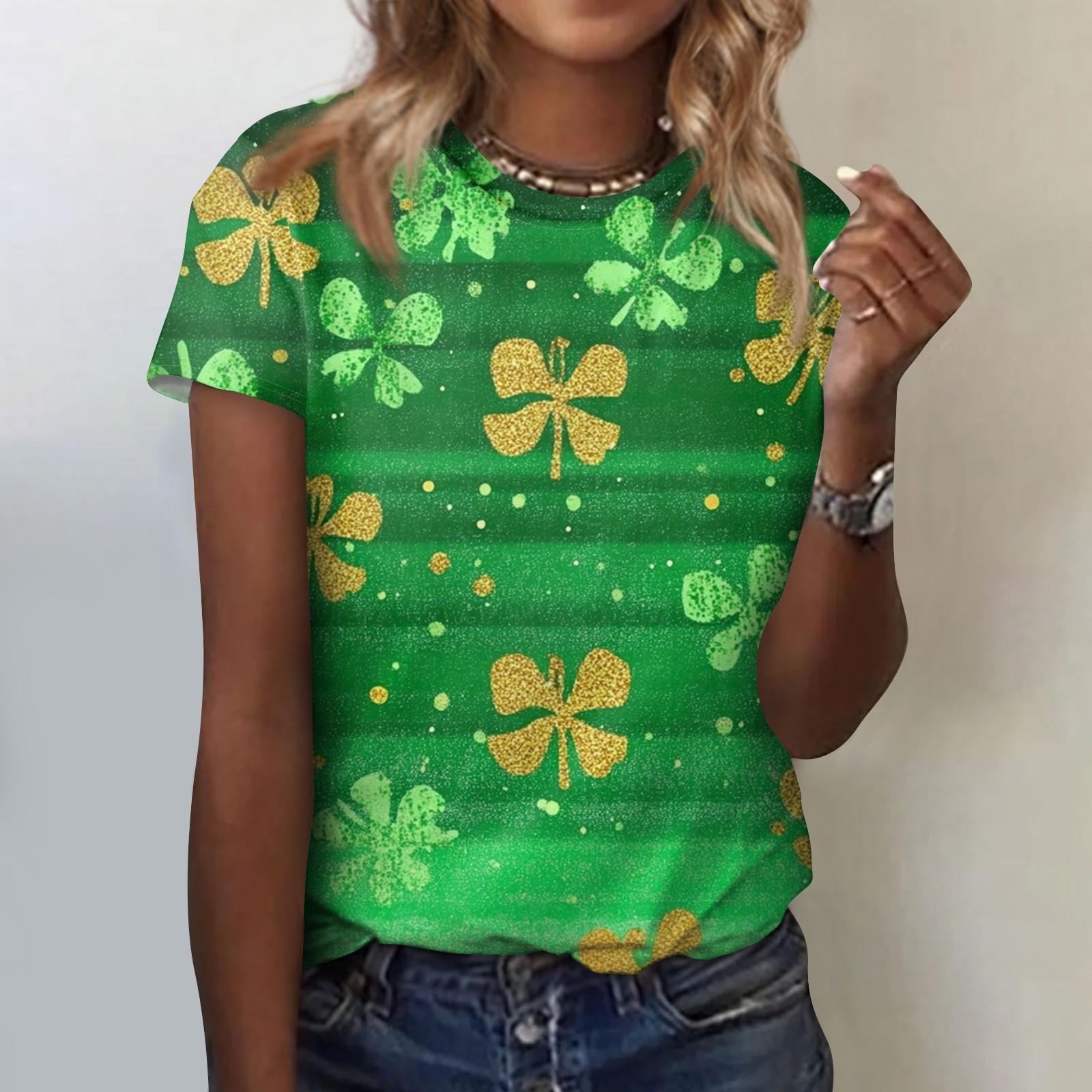 Жіноча модна повсякденна блузка з круглим вирізом і короткими рукавами з квітковим принтом M
Жіноча модна повсякденна блузка з круглим вирізом і короткими рукавами з квітковим принтом M