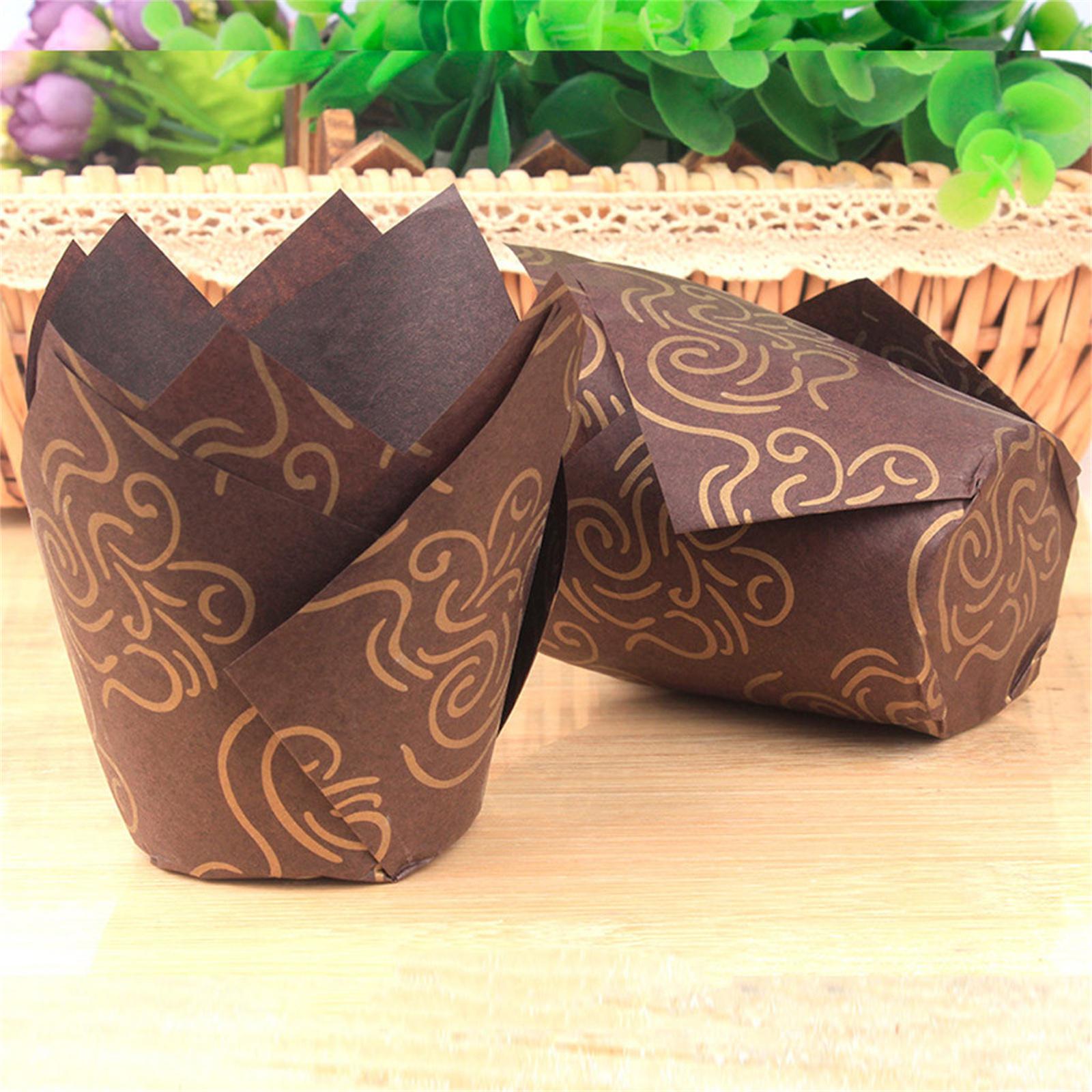 Tulip Baking Cups for Muffins and Cupcakes Non-Stick Greaseproof Paper Tulip Shape Baking Liners Suitable for Oven Use and Easy Removal One Size
Tulip Baking Cups for Muffins and Cupcakes Non-Stick Greaseproof Paper Tulip Shape Baking Liners Suitable for Oven Use and Easy Removal One Size