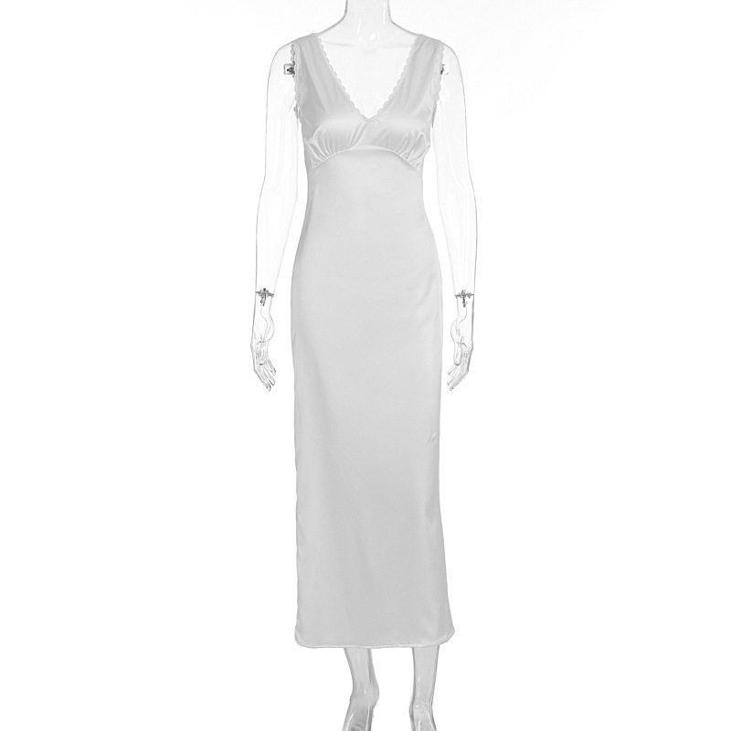 and American Style Women s Clothing, Summer French Style, Light Luxury, High-End, Elegant, Fashionable, Sleeveless, Slim-Fit Long Dress Wholesale White S
and American Style Women s Clothing, Summer French Style, Light Luxury, High-End, Elegant, Fashionable, Sleeveless, Slim-Fit Long Dress Wholesale White S