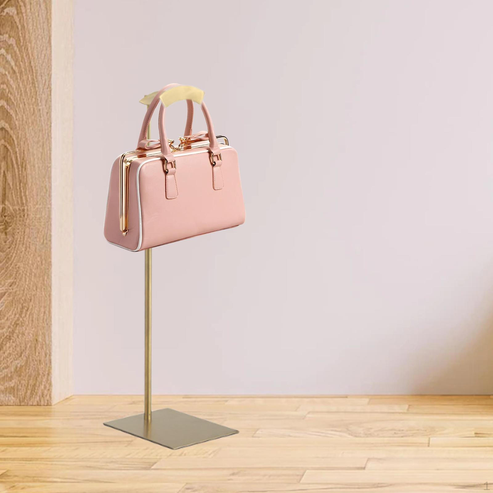 Телескопическая подставка для сумок, держатель, регулируемая высота, минималистичная вешалка, многофункциональный кошелек Gold Rectangle Base