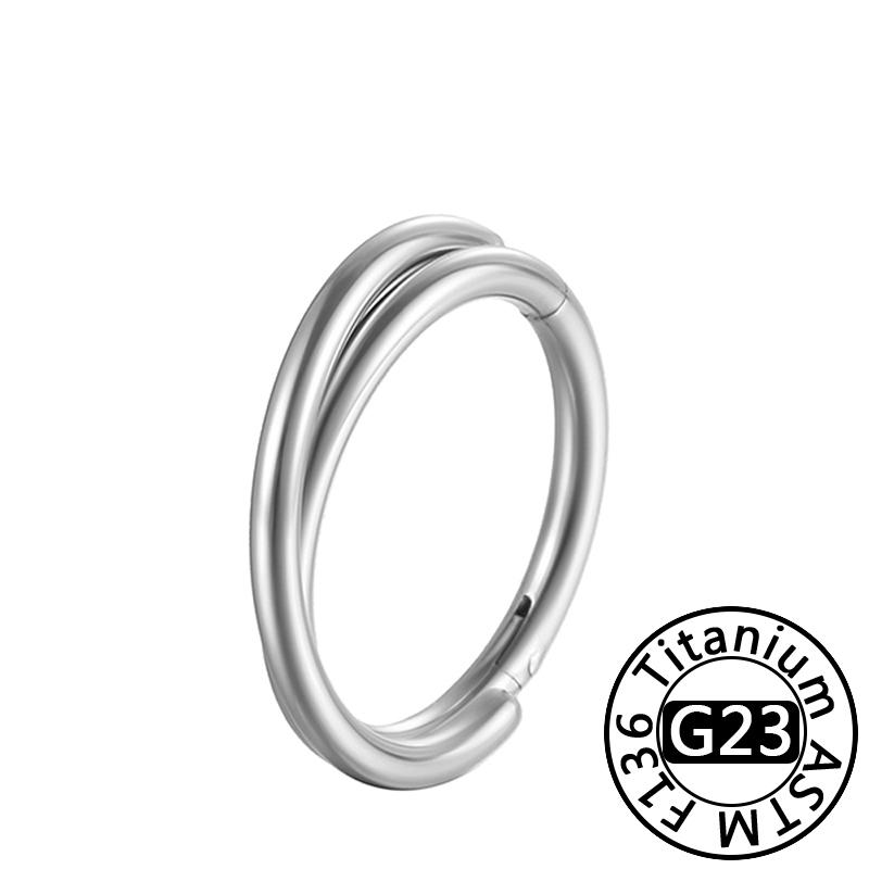 ASTM F136 Titanium Earring Piercing 16g Ear Spiral Hoop Cartilage Earring Hinge Diaphragm Daith Clicker Nose Ring Body Jewelry 1.2x12mm
ASTM F136 Titanium Earring Piercing 16g Ear Spiral Hoop Cartilage Earring Hinge Diaphragm Daith Clicker Nose Ring Body Jewelry 1.2x12mm