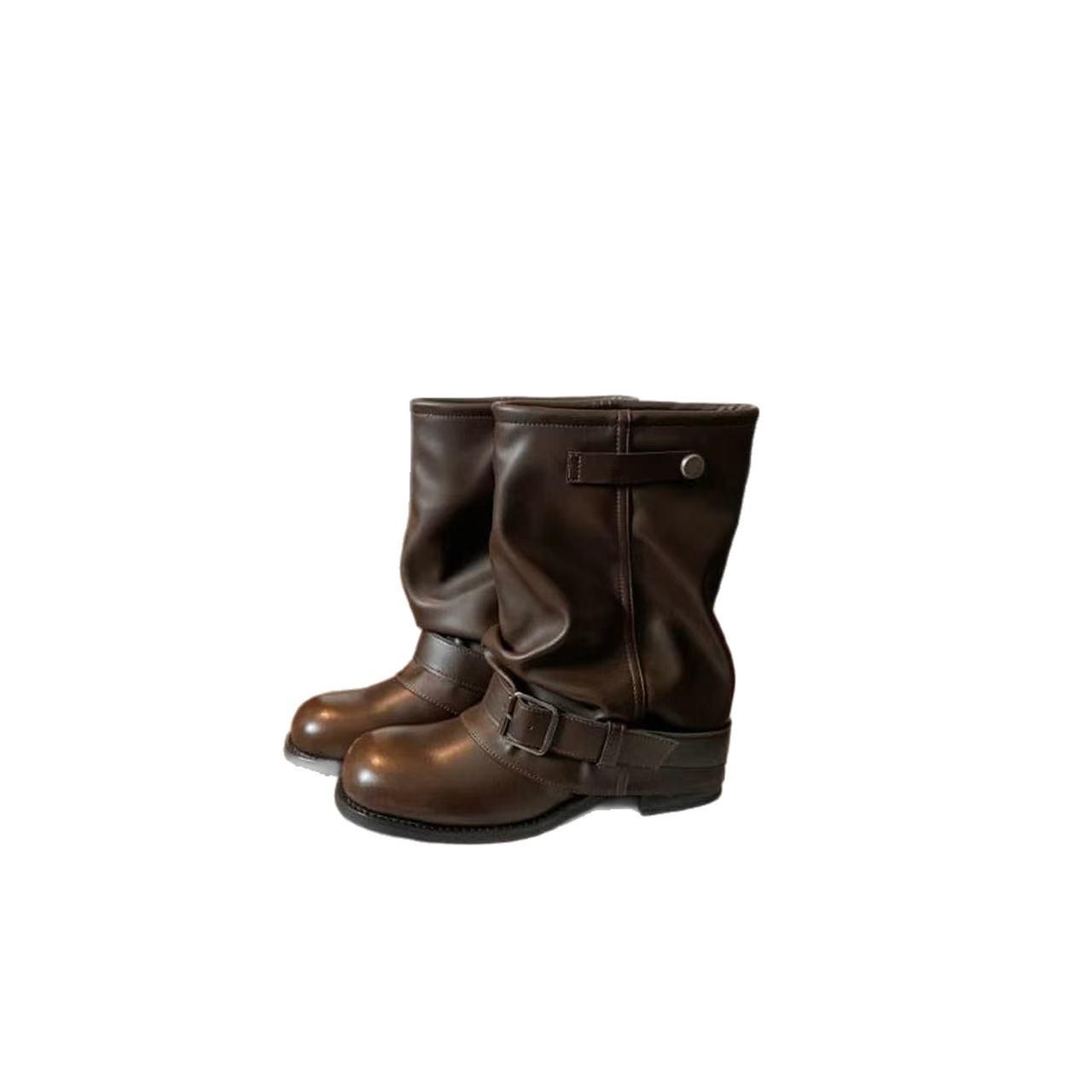 Grape Mom Studiolee Babes Pants Boots~ Trendy Wasteland Wind Pleated Buckle Western Boots Women s Autumn 40
Grape Mom Studiolee Babes Pants Boots~ Trendy Wasteland Wind Pleated Buckle Western Boots Women s Autumn 40